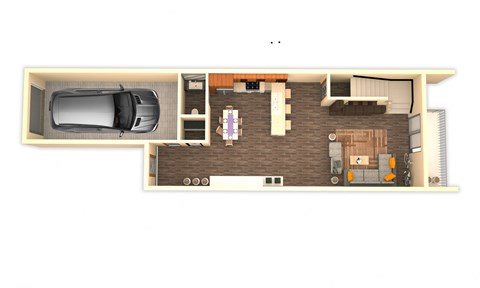 Floor plan for 4 beds, 3.5 baths, 1993 sqft